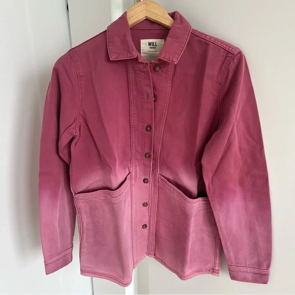 ✨Sezane Will Pink Ombré Jacket, S - Picture 2 of 6